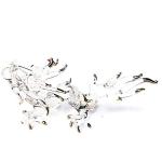 Tiny 3¼" Clear and Gold Chinese Dragon Figurine