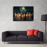 Mystical Moon Calling Witch Wall Art Print