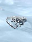 Mystical Dragon Ring for Women in Sterling Silver