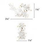 Tiny 3¼" Clear and Gold Chinese Dragon Figurine