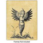 Gothic Mythical Creatures Wall Art Prints Set
