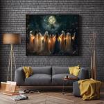 Mystical Moon Calling Witch Wall Art Print