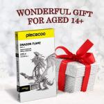 3D Metal Dragon Flame Puzzle Kit for Adults