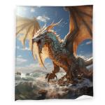 Mythical Dragon Fantasy Throw Blanket - Super Soft