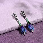 Mythical Tulip Dangle Earrings in Sterling Silver