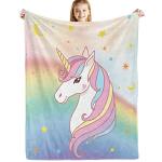 Mythical Horse Plush Throw Blanket for Girls