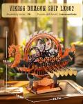 Viking Dragon Ship 3D Wooden Puzzle Kit