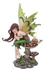 Whimsical Fairy on Toadstool Statue Collectible Figurine