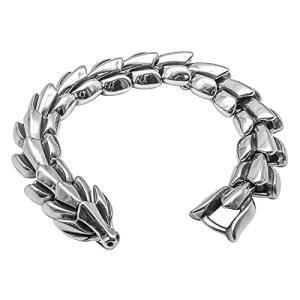 Viking Dragon Steel Bracelet - Ouroboros Design