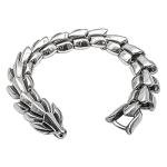 Viking Dragon Steel Bracelet - Ouroboros Design