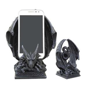Crouching Dragon Cell Phone Holder Statue Decor