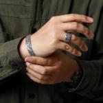 Dragon & Phoenix Sterling Silver Feng Shui Bracelet