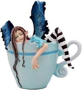 Enchanting Fairy Teacup Latte Figurine Decor