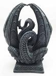 Crouching Dragon Cell Phone Holder Statue Decor