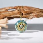 Mythical Heart Orgone Pendant Necklace with Healing Crystals