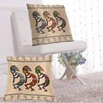 Kokopelli Mythical Throw Pillow Cover Set of 2