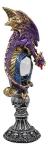Purple Twilight Dragon on Alchemy Skull Figurine