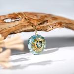 Mythical Heart Orgone Pendant Necklace with Healing Crystals