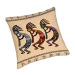 Kokopelli Mythical Throw Pillow Cover Set of 2