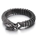 Dragon Link Chain Bracelet with Vintage Metal Finish
