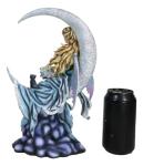 Celestial Crescent Moon Fairy Statue 11" H