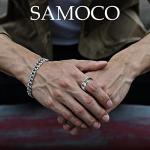 Celtic Dragon Inlay Stainless Steel Ring Set