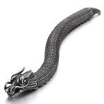 Dragon Link Chain Bracelet with Vintage Metal Finish
