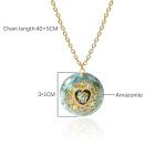 Mythical Heart Orgone Pendant Necklace with Healing Crystals