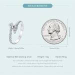 Dainty Silver Dragon Wrap Ring for Women