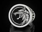 Punk Wolf Head Stainless Steel Ring for Men