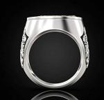 Punk Wolf Head Stainless Steel Ring for Men