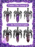 Hexagonal Amethyst Dragon Pendant Necklace for All