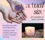 Zodiac Crystal Candle: Aquarius, Gemini, Libra 12oz