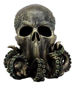Kraken Cthulhu Skull Figurine - Mythical Sea Monster