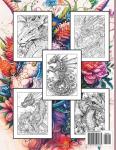 Mythical Dragon Coloring Book for Stress Relief