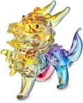 H&D Glass Dragon Figurine - Mythical Collectible Statues