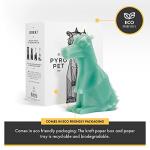 Sage Green PyroPet Dragon Candle with Skeleton