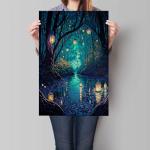 Enchanting Fantasy Forest Canvas Wall Art Decor