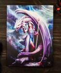Dragon Mage Sorceress Canvas Art by Anne Stokes