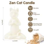 Zen Cat Candle: Aromatherapy for Mindful Spaces