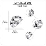 Adjustable 925 Silver Gothic Dragon Ring for All