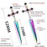 Mythical Sword Dagger Gothic Earrings for Everyone