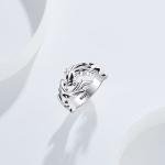 Adjustable 925 Silver Gothic Dragon Ring for All