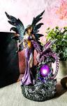 Purple Fairy & Dragon LED Geode Night Light