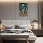 Ethereal Witches Moonlit Floral Art Print