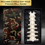 Kobi & Knight Sandalwood Vertebra Candle - Gothic Decor