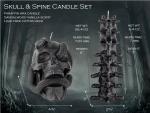 Kobi & Knight Black Skull Candle Set