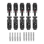 Waterproof Solar Panel Cable Connectors (5 Pairs)