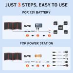 DOKIO 300W Portable Solar Panel Kit for RVs