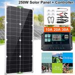 250W Portable Waterproof Solar Panel Kit